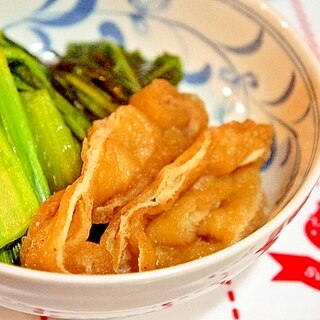 フライパンで出来ちゃう♪高菜とお揚げさんのサッと煮